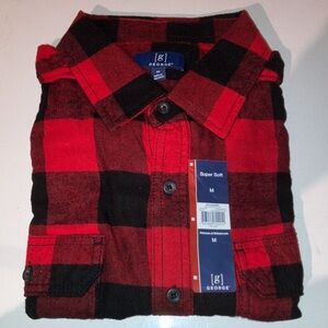 George Red and Black Plaid Shirt